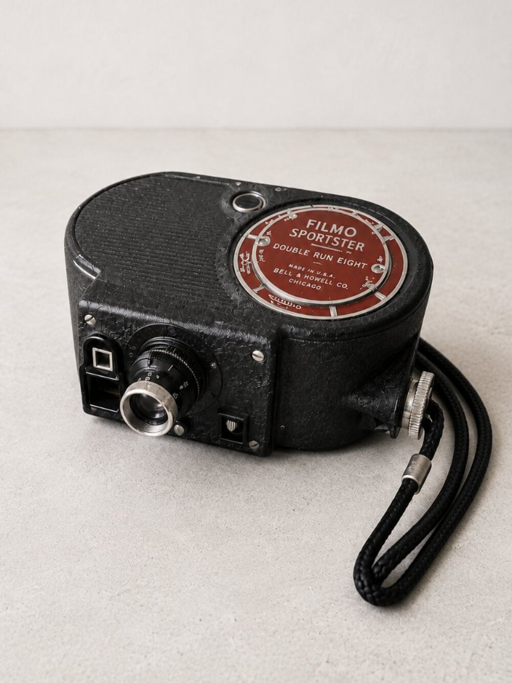 Vintage Bell & Howell FILMO Sportster Double Run 8mm Movie Camera Case 1940s